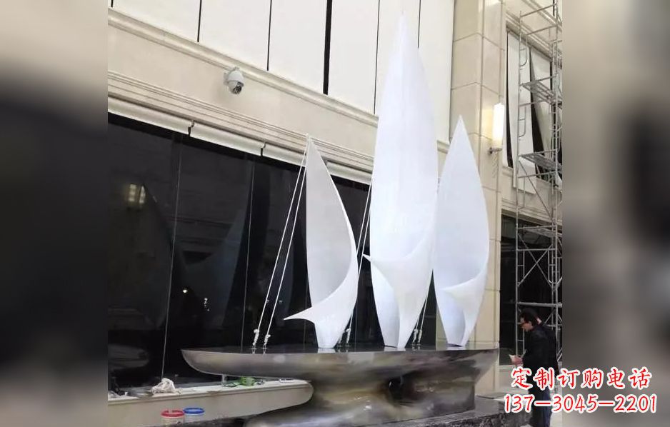 安阳不锈钢帆船广场景观雕塑