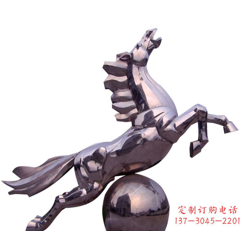 安阳不锈钢飞马城市雕塑