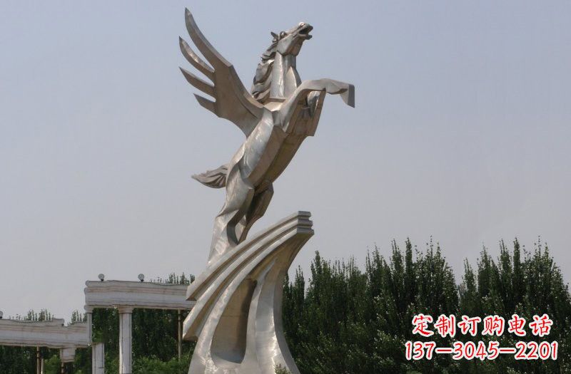 安阳不锈钢飞马雕塑222
