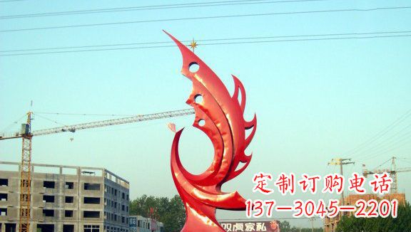 安阳不锈钢凤凰城市雕塑
