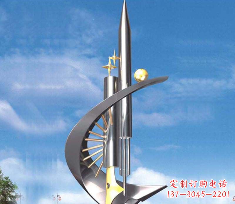 安阳不锈钢钢笔雕塑1