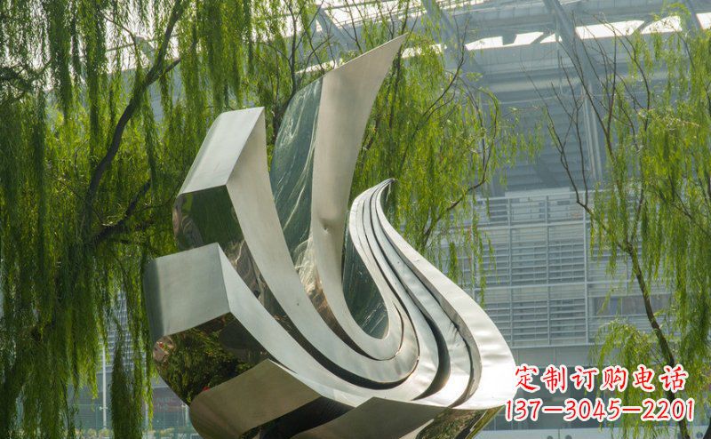 安阳不锈钢鸽子抽象雕塑 (2)