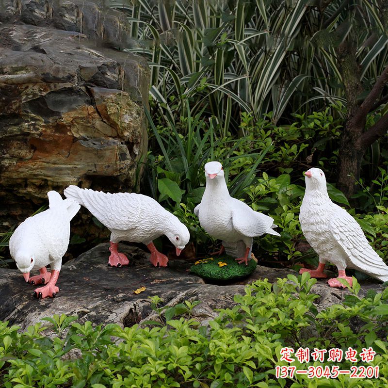 安阳不锈钢鸽子立体雕塑