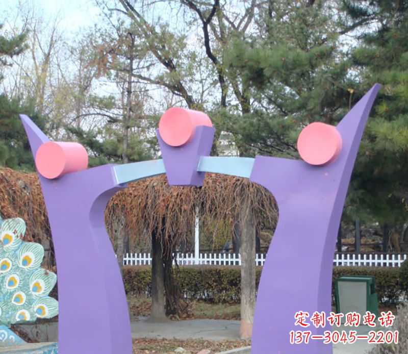 安阳不锈钢公园不锈钢拱门雕塑