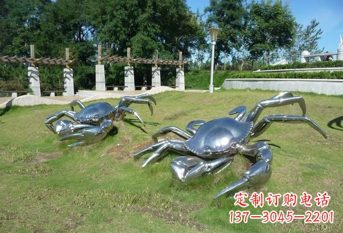 安阳不锈钢螃蟹雕塑美丽的象征