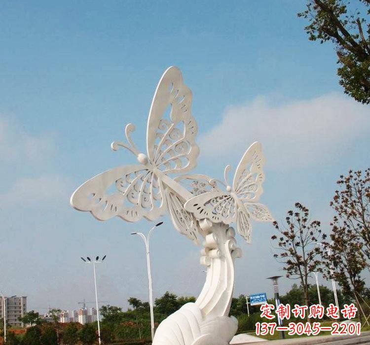 安阳不锈钢广场蝴蝶雕塑