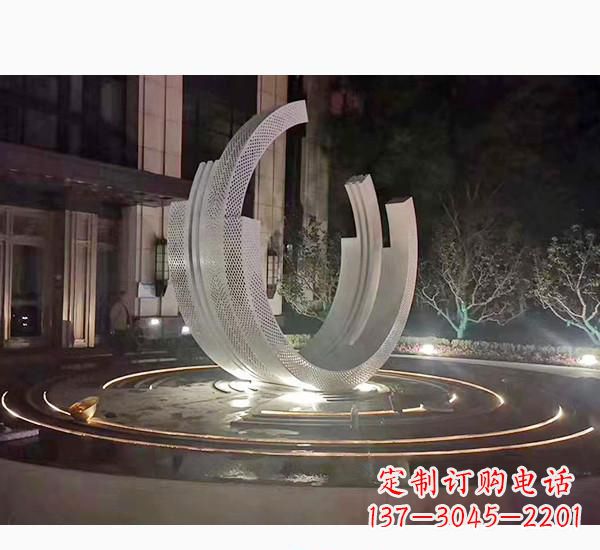 安阳不锈钢广场喷泉雕塑精美的艺术珍品