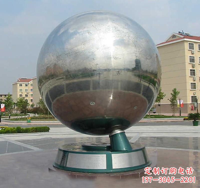 安阳不锈钢广场现代地球雕塑
