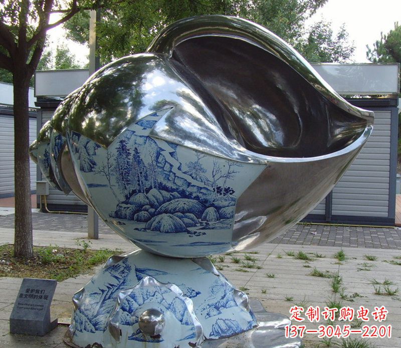 安阳不锈钢海螺雕塑