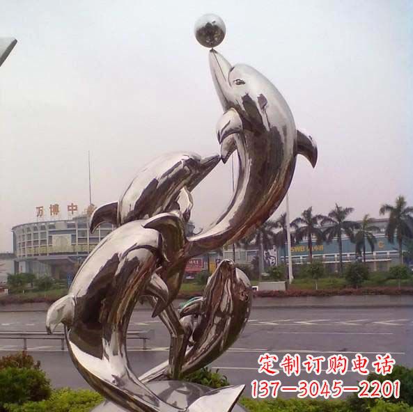 安阳不锈钢海豚雕塑艺术之美