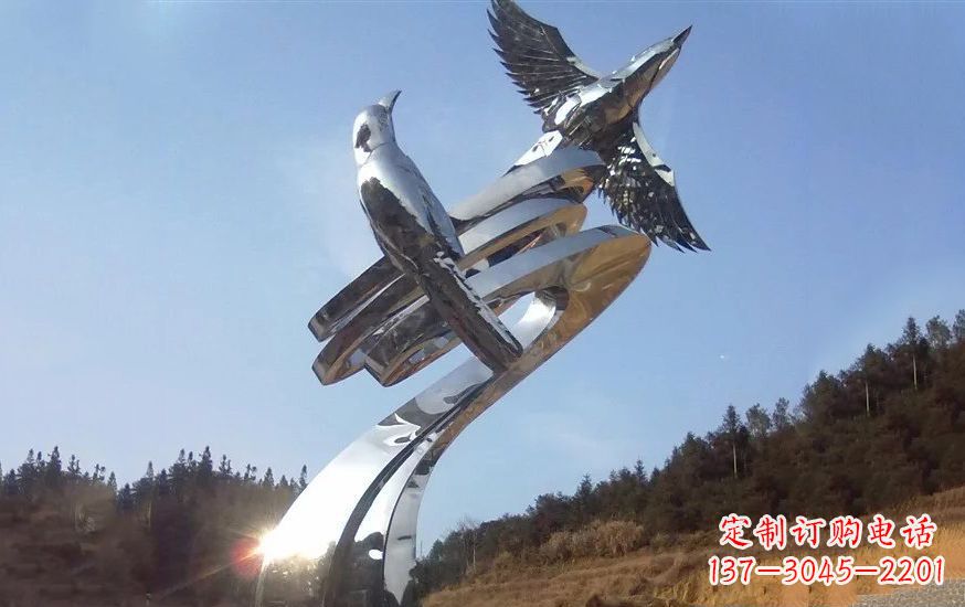 安阳不锈钢和谐动物雕塑