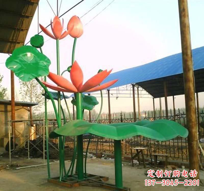 安阳不锈钢荷花公园雕塑