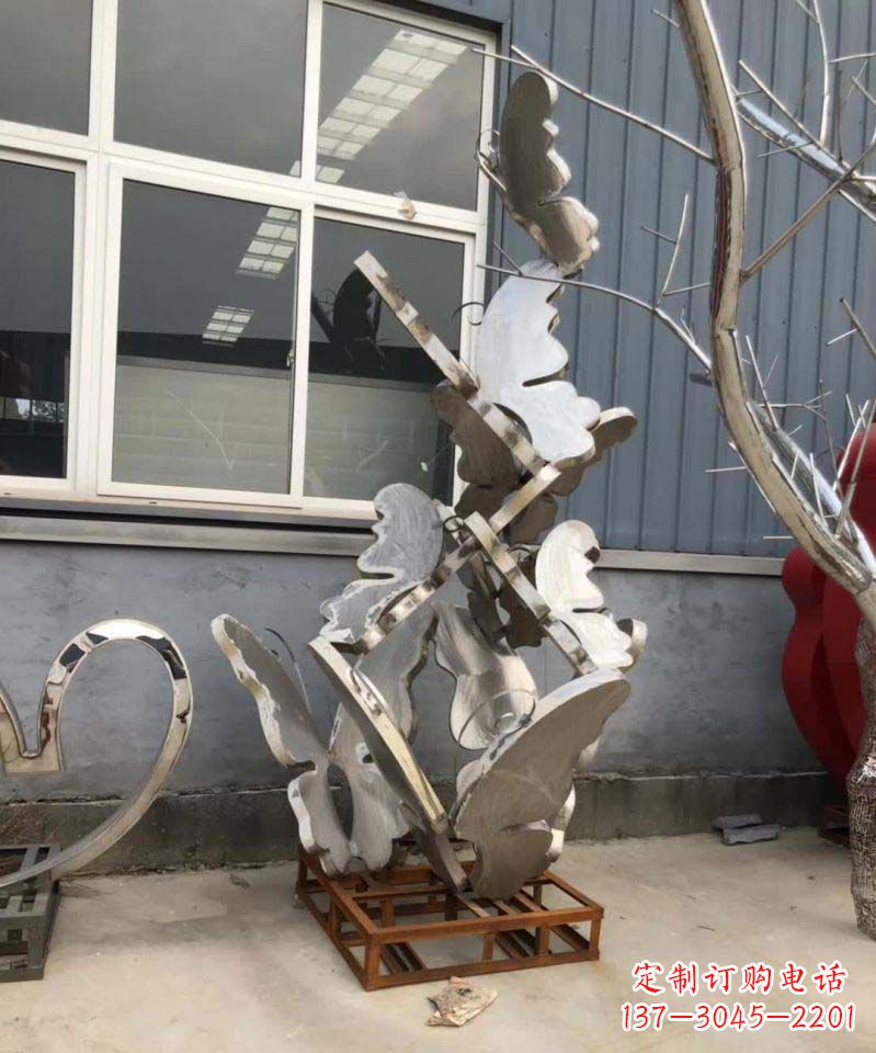 安阳不锈钢蝴蝶雕塑1