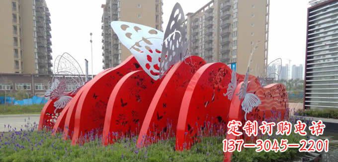 安阳不锈钢蝴蝶小区景观雕塑