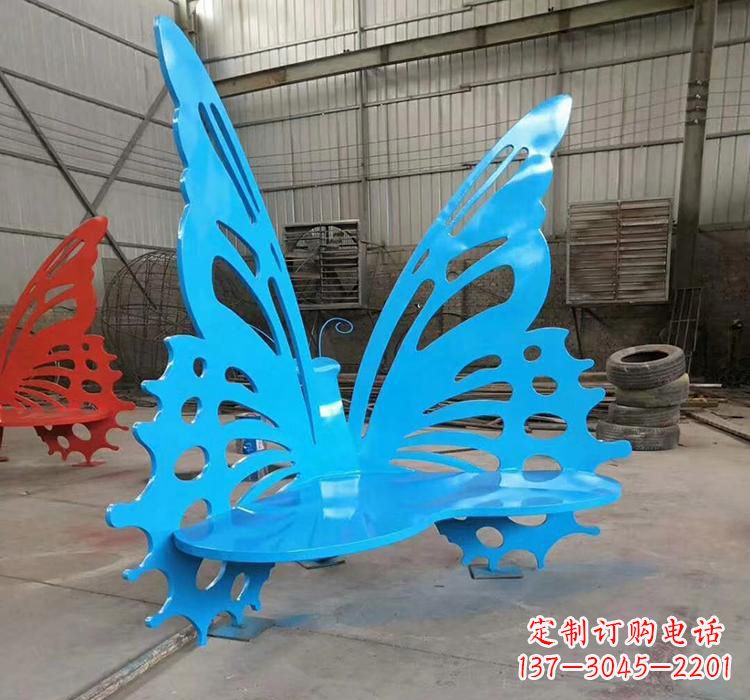 安阳不锈钢蝴蝶座椅雕塑