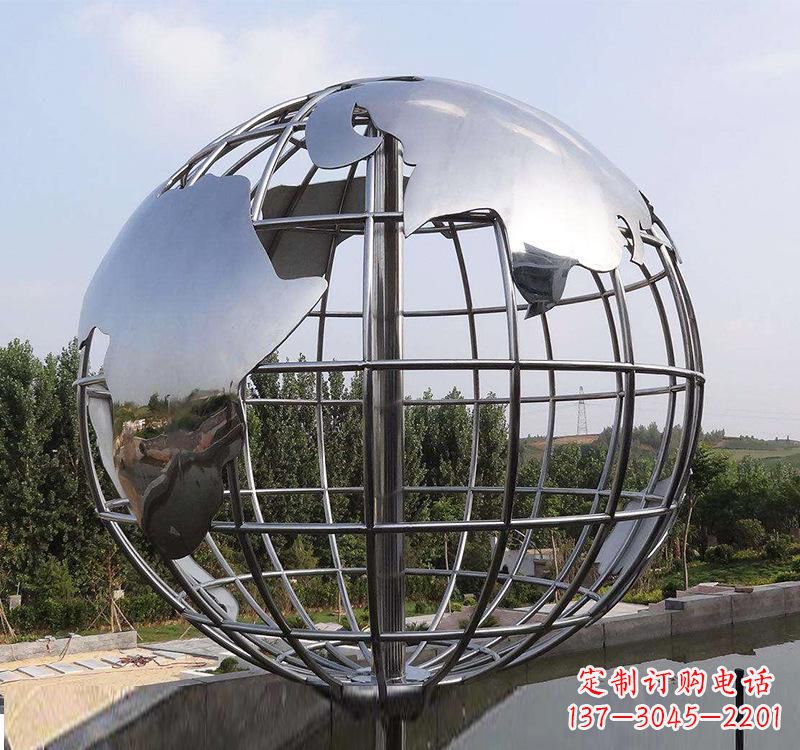 安阳不锈钢户外地球仪雕塑