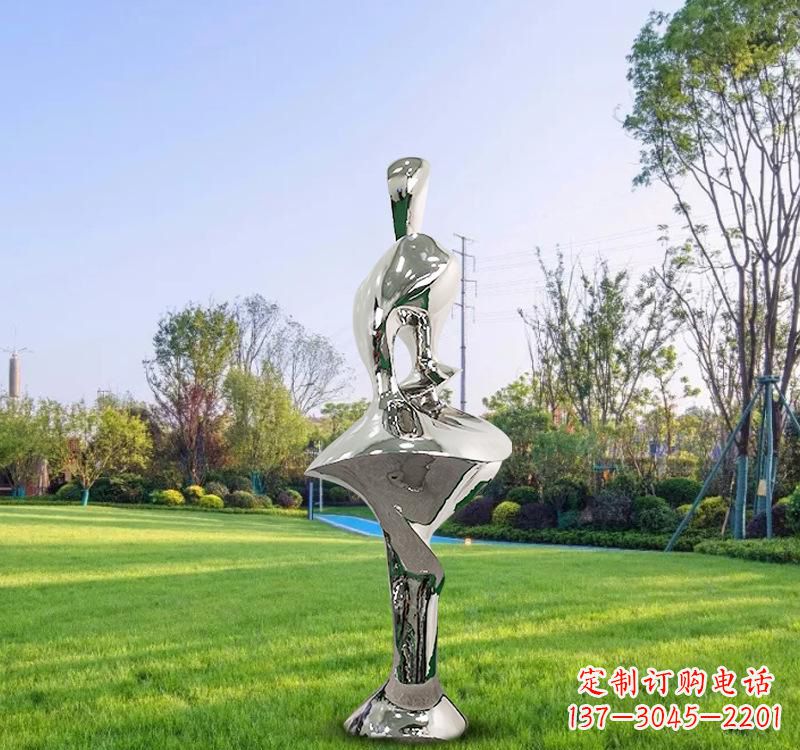 安阳不锈钢户外抽象人体雕塑