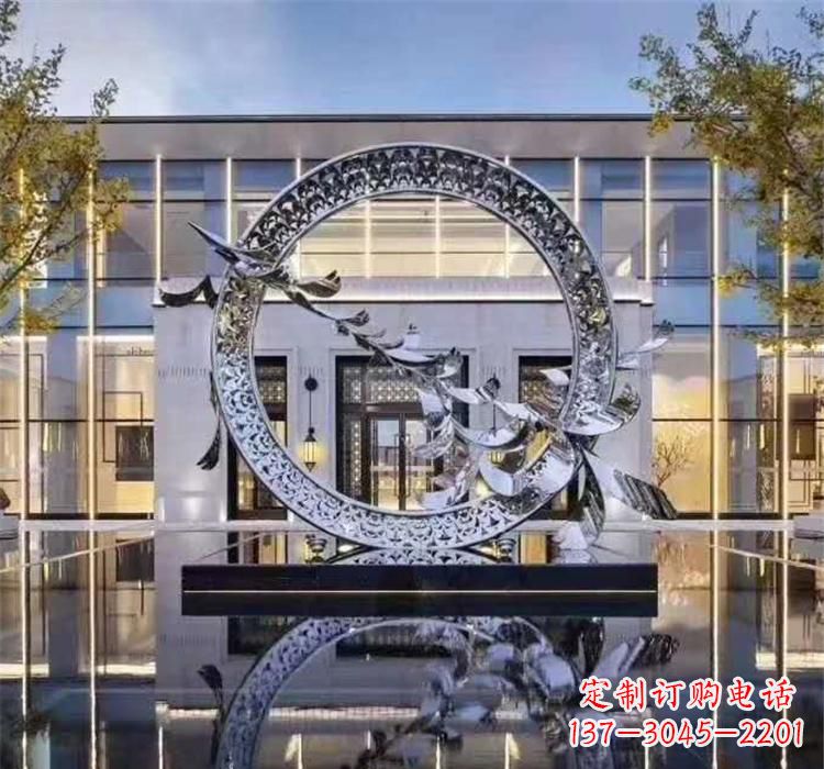 安阳不锈钢户外大雁雕塑