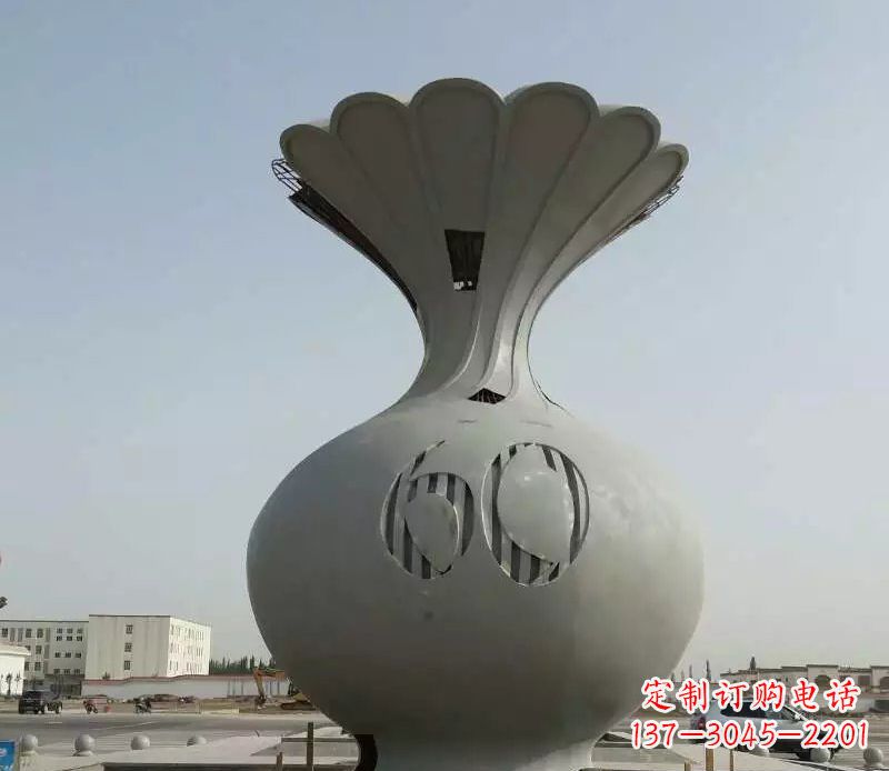 安阳不锈钢花篮雕塑