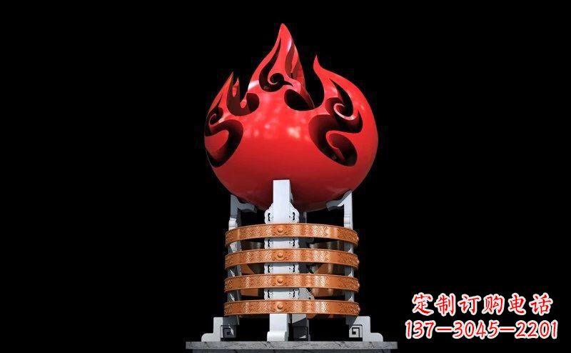 安阳不锈钢火炬广场雕塑