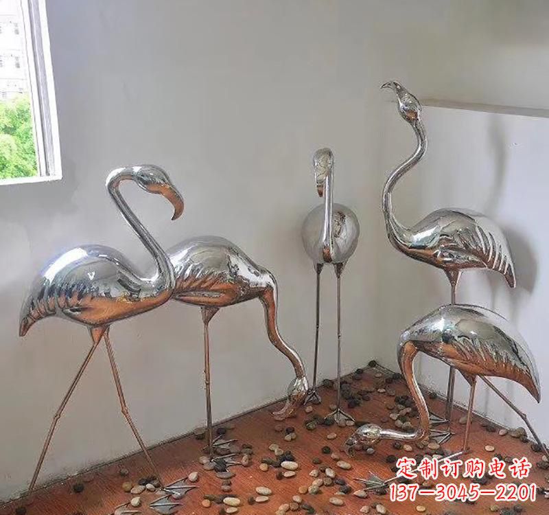 安阳不锈钢火烈鸟雕塑2