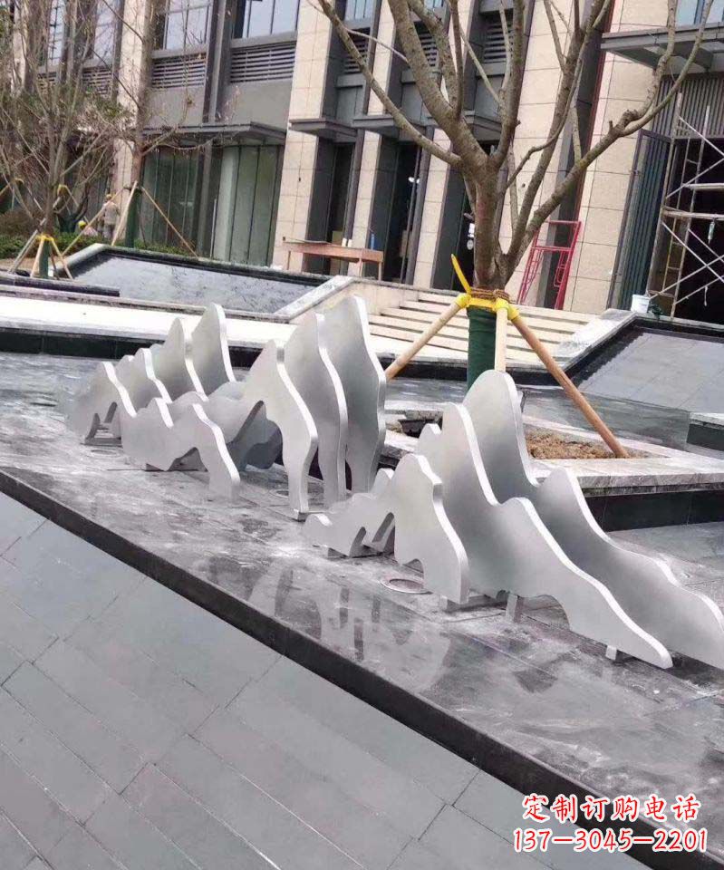 安阳不锈钢假山景观雕塑