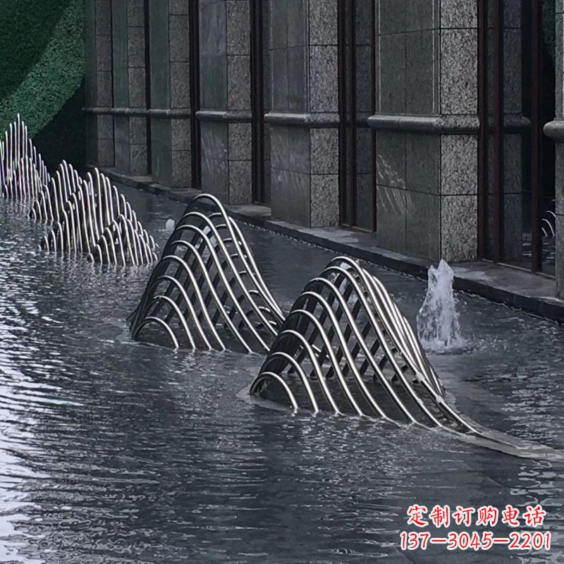 安阳不锈钢假山水景雕塑