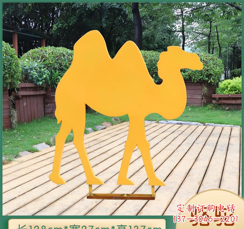 安阳不锈钢剪影动物雕塑