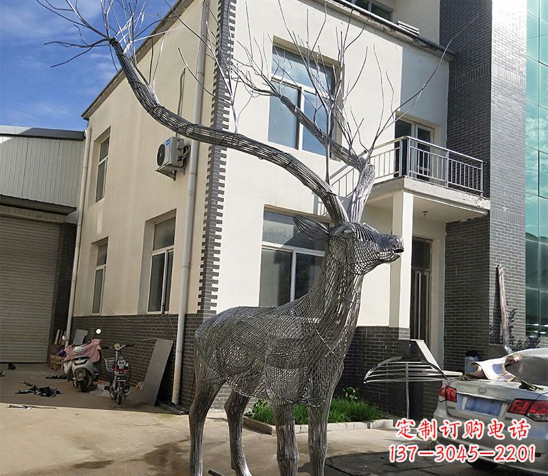安阳不锈钢景观梅花鹿
