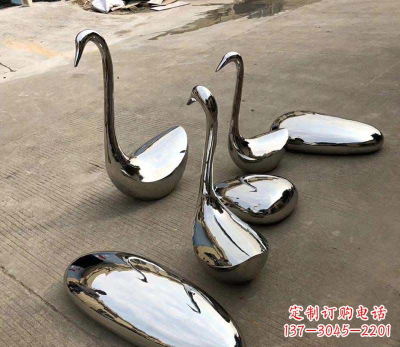 安阳不锈钢镜面鹅卵石座椅