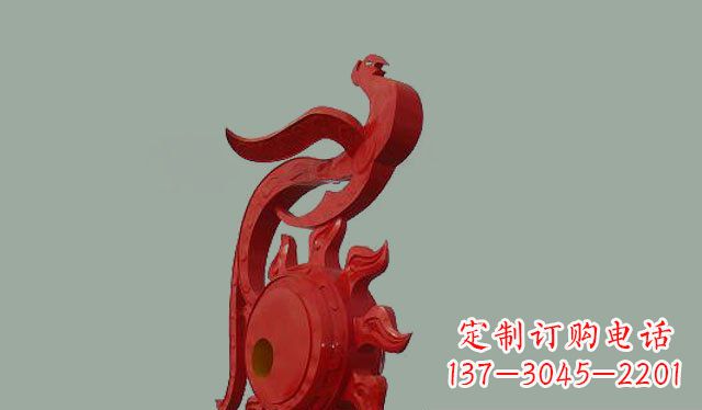安阳不锈钢孔雀雕塑 (2)