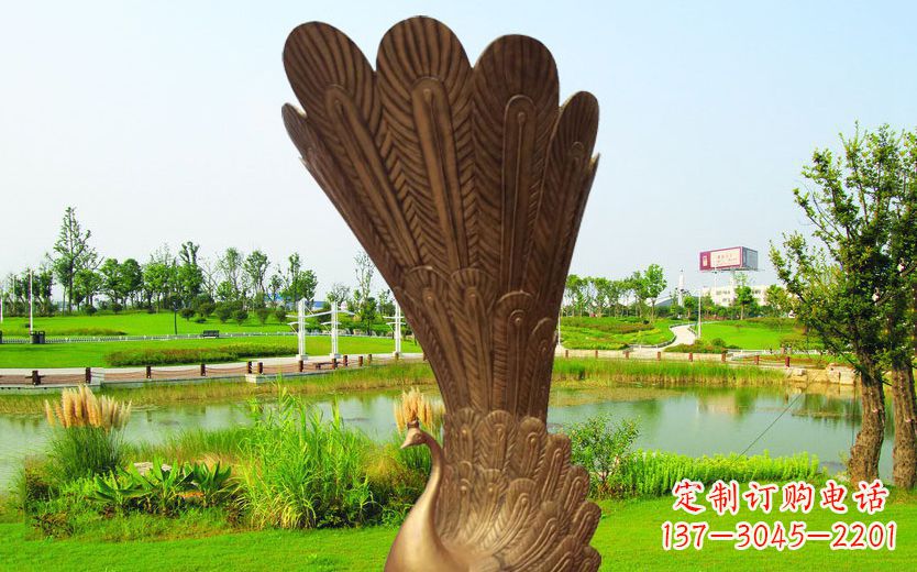 安阳不锈钢孔雀公园动物雕塑