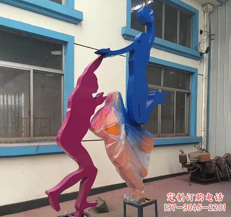 安阳不锈钢篮球运动员雕塑