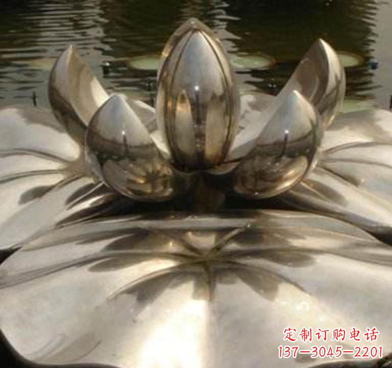 安阳不锈钢莲花喷泉雕塑