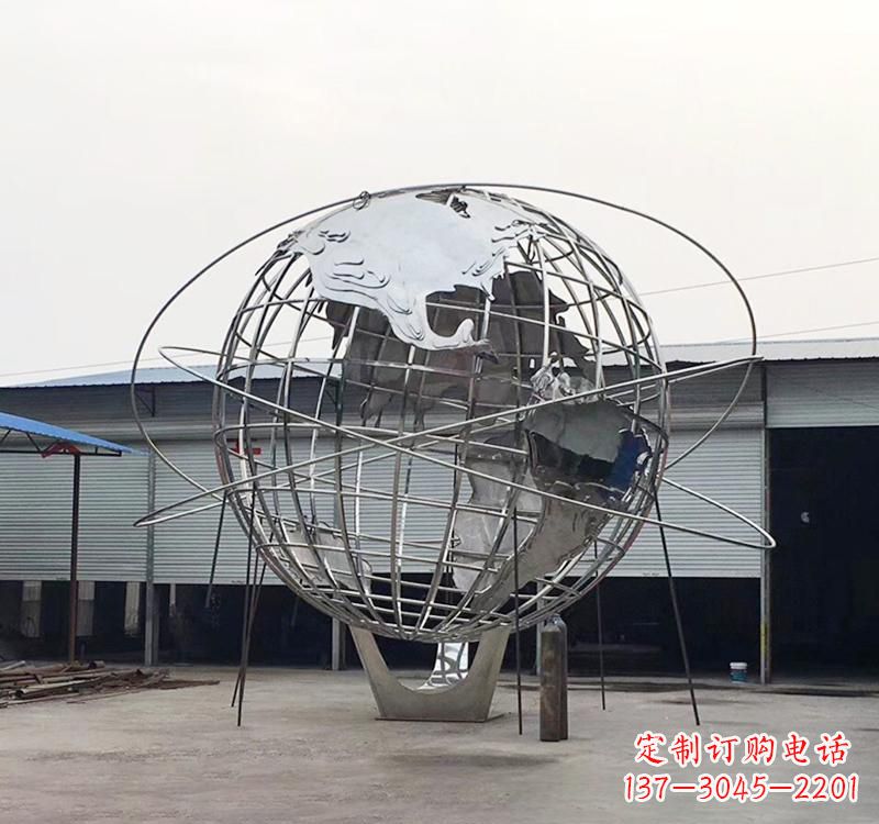 安阳不锈钢镂空地球雕塑