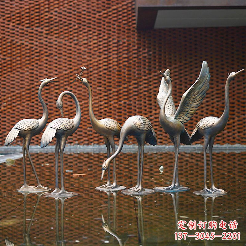 安阳不锈钢镂空动物鹤雕塑