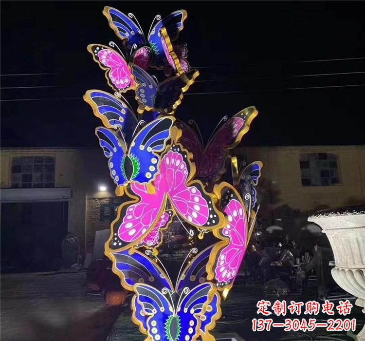 安阳不锈钢镂空动物蝴蝶雕塑