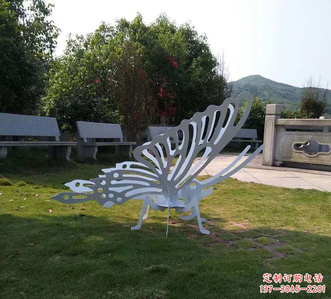 安阳不锈钢镂空蝴蝶装饰雕塑