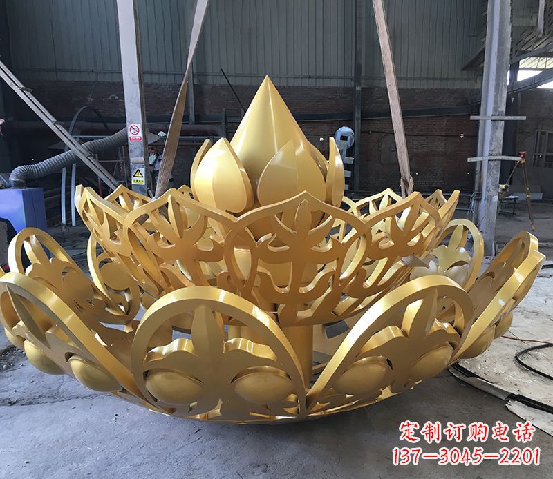 安阳不锈钢镂空莲花雕塑