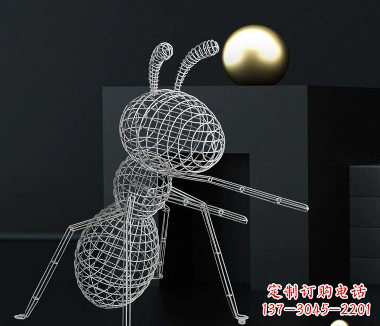 安阳不锈钢镂空蚂蚁造型雕塑