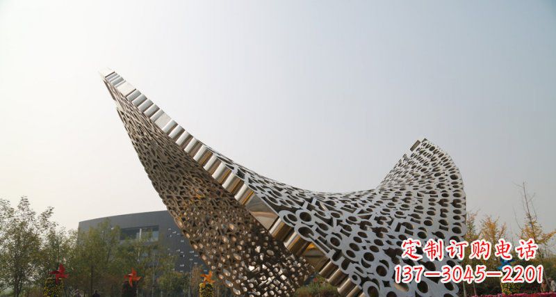 安阳不锈钢镂空字母遮阳亭子广场雕塑
