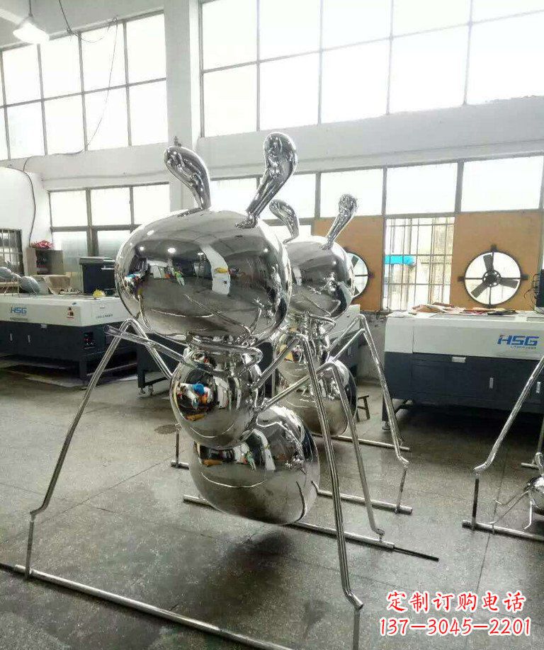 安阳不锈钢蚂蚁步行街景观雕塑