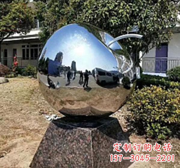 安阳不锈钢蚂蚁滚苹果雕塑