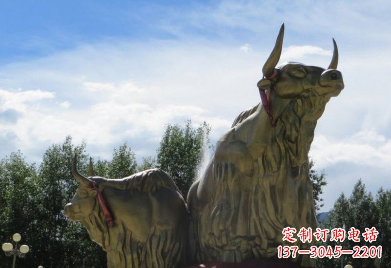 安阳不锈钢牦牛雕塑