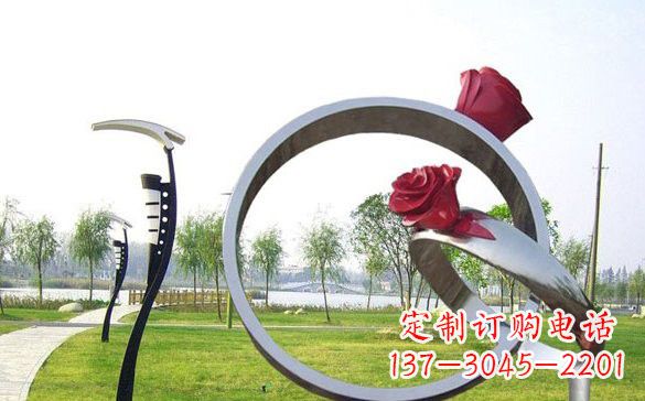 安阳不锈钢玫瑰花戒指
