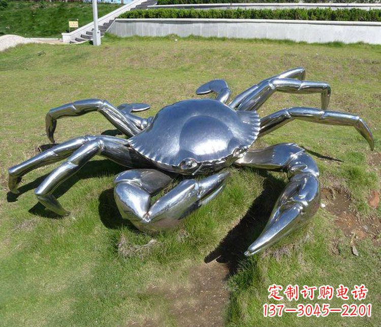 安阳不锈钢螃蟹公园景观雕塑