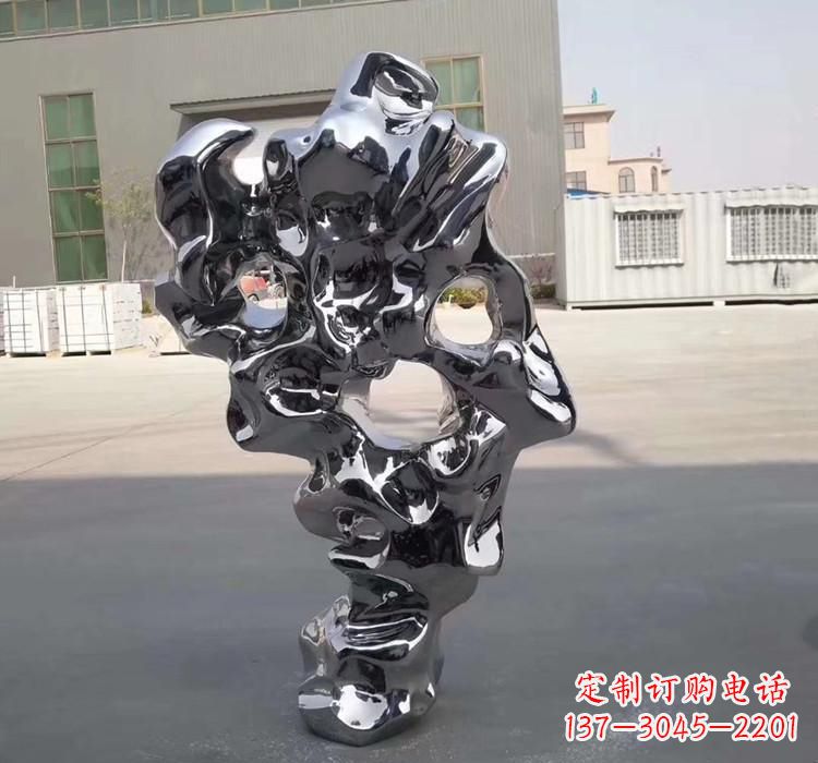 安阳不锈钢抛光太湖石雕塑
