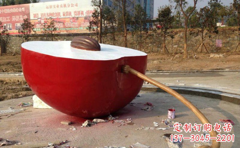 安阳不锈钢苹果雕塑