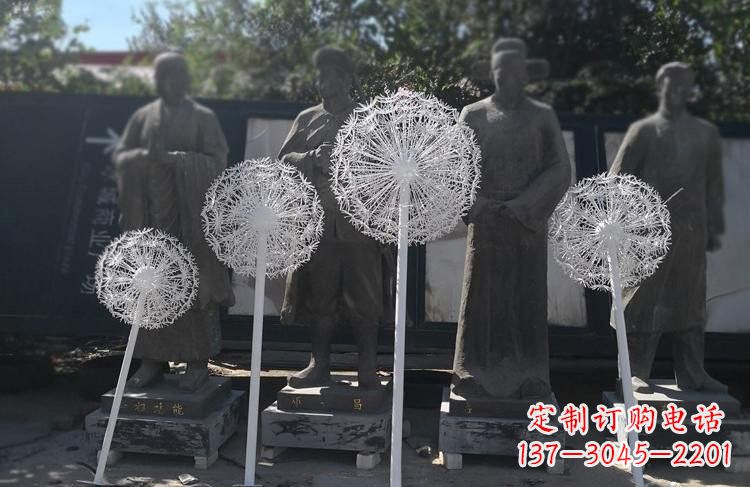 安阳不锈钢蒲公英喷泉雕塑