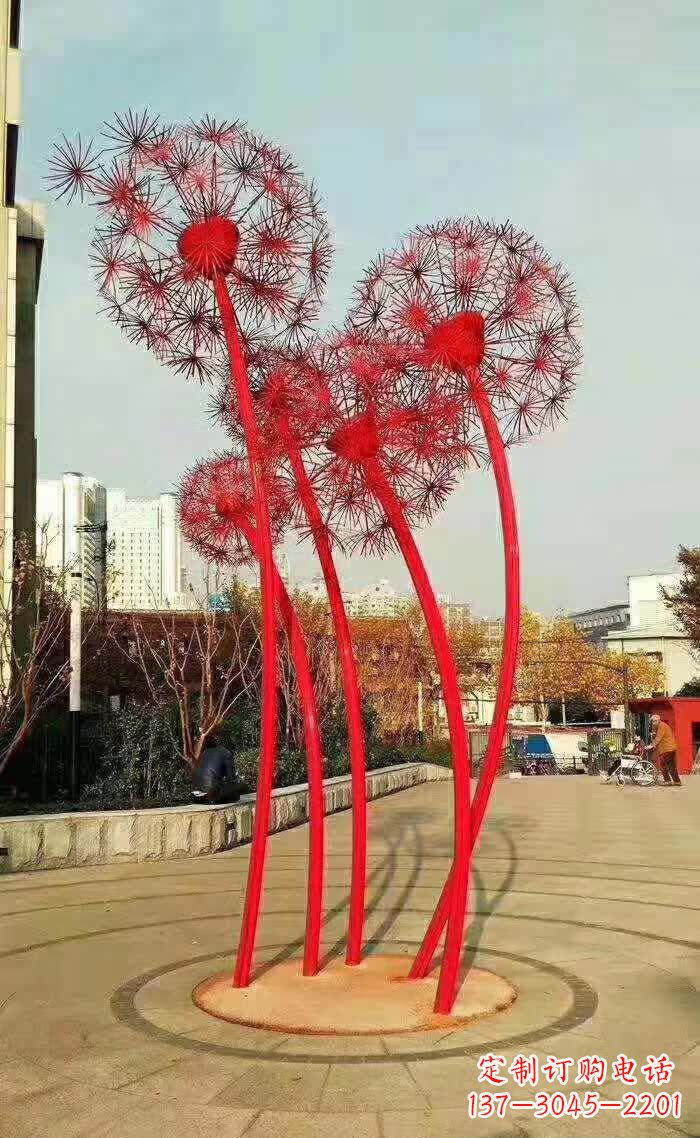 安阳不锈钢蒲公英造型雕塑